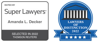 Amanda L. Decker Super Lawyer awards and badges